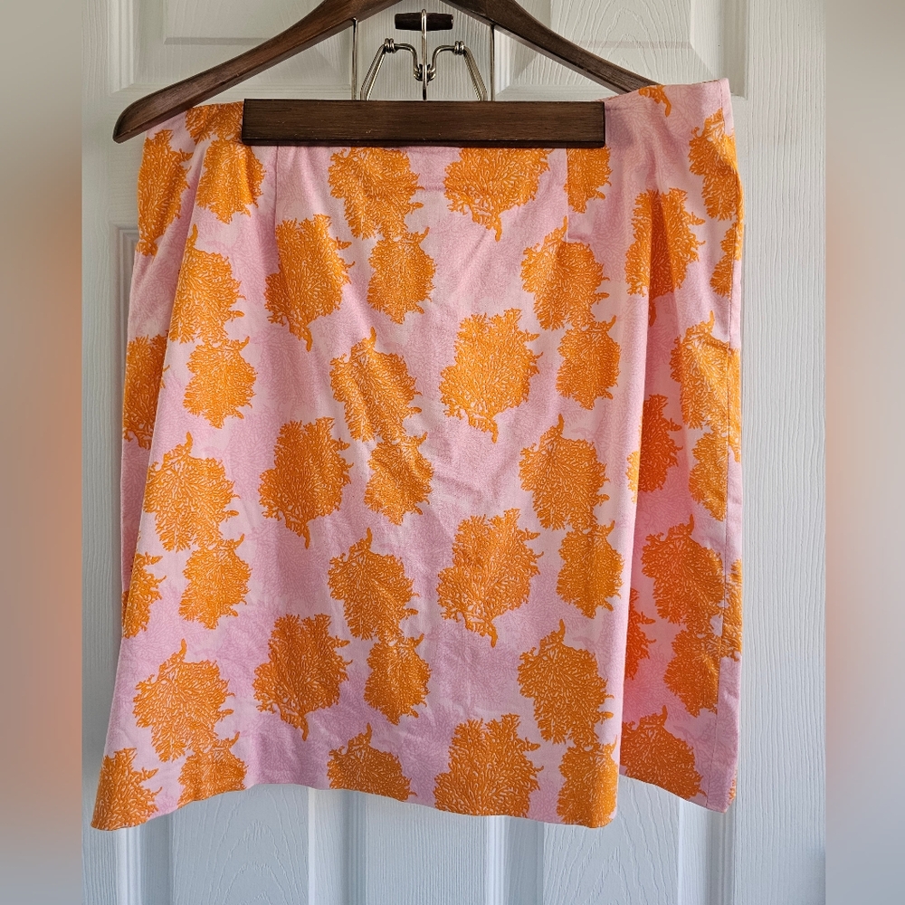 Vineyard Vines A-Line Coral and Pink Skirt